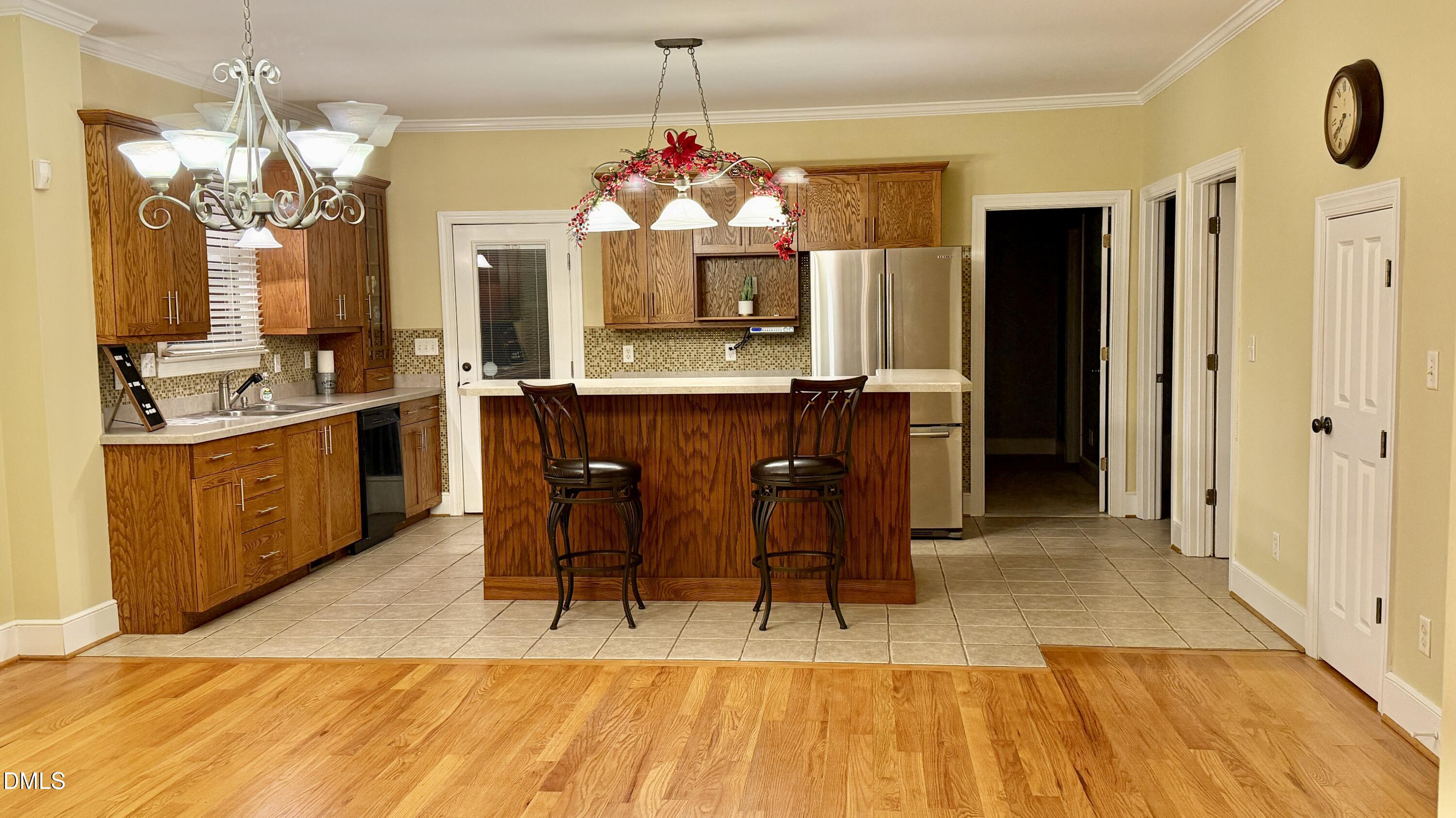 207 North Hopkins Avenue Spring Hope, NC 27882 - Photo 7 of 41 New Kitchen with Barstools