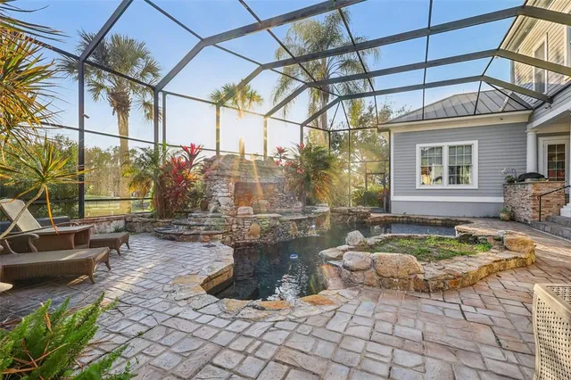 a front view of a house with swimming pool