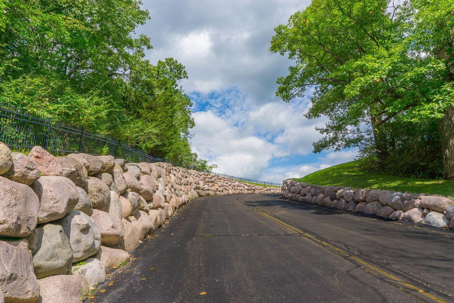 Lt14 Trinity Lane Geneva, WI 53147 - Photo 12 of 22 Association Boulder Wall Entrance