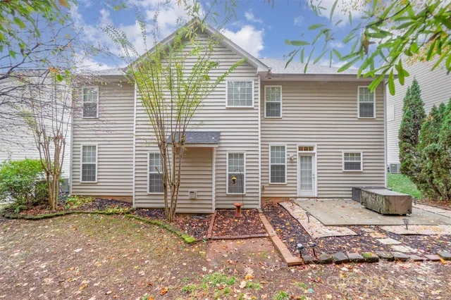 a backyard of a house