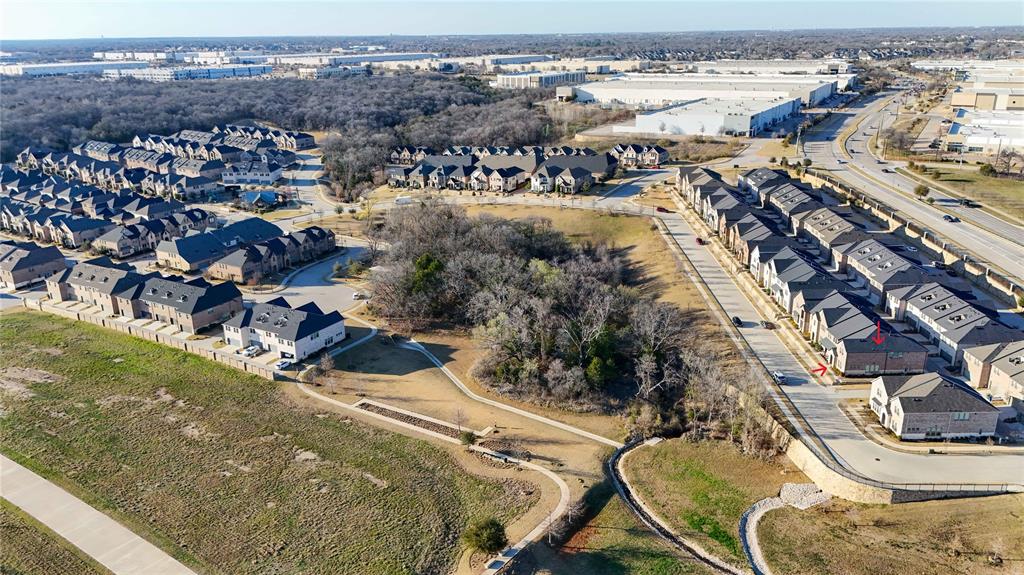 208 Spring Hill Road Flower Mound, TX 75028 - Photo 34 of 35 an aerial view of residential houses with outdoor space
