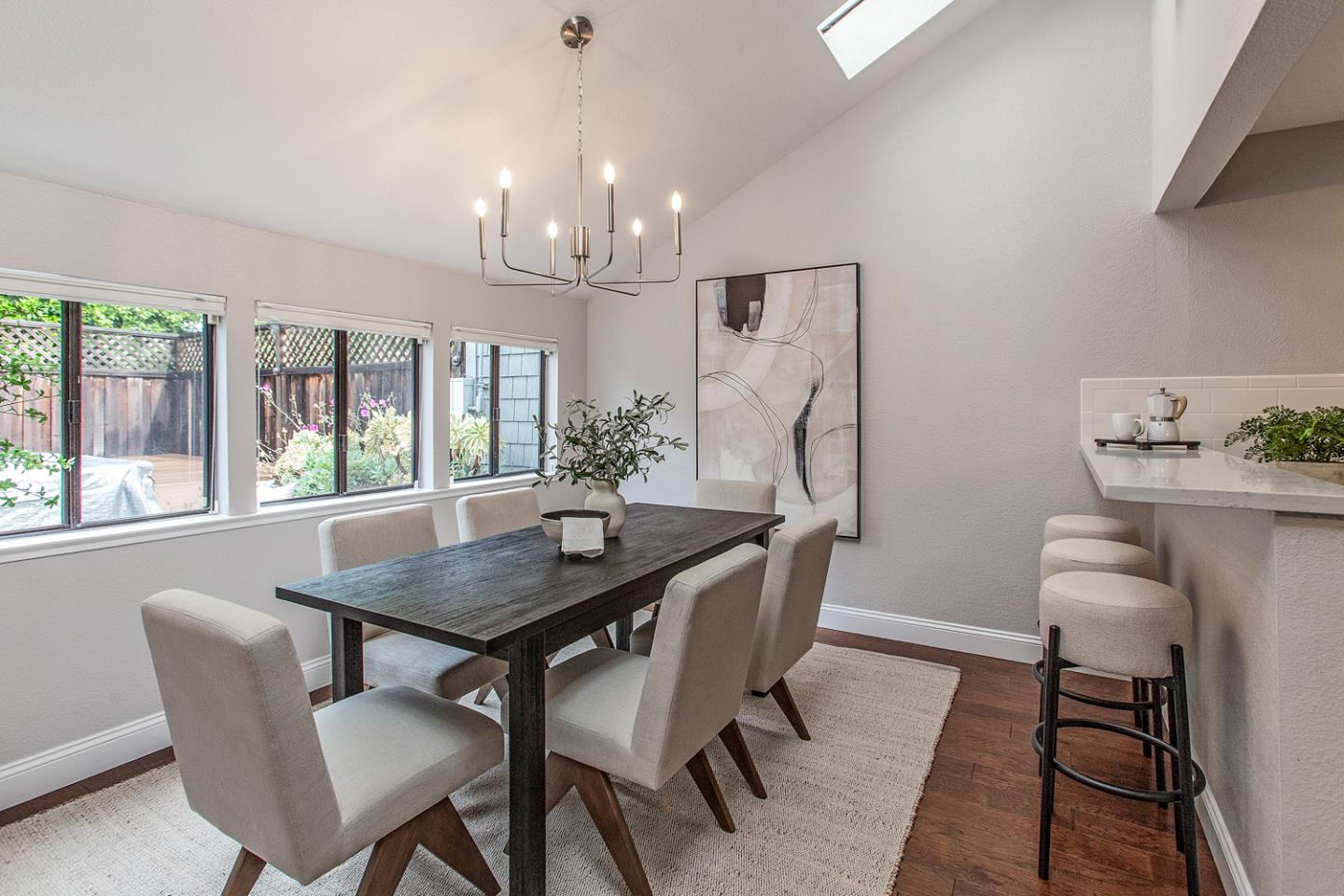 2080 Marich Way, Unit 8 Mountain View, CA 94040 - Photo 6 of 23 a view of a dining room with furniture window and wooden floor