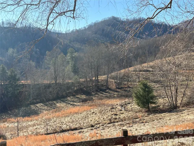 a view of a forest from a balcony