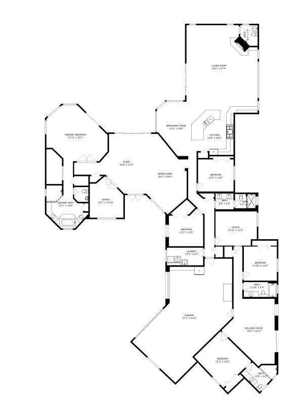 20240 Southwest 51st Court Southwest Ranches, FL 33332 - Photo 60 of 60 a picture of floor plan