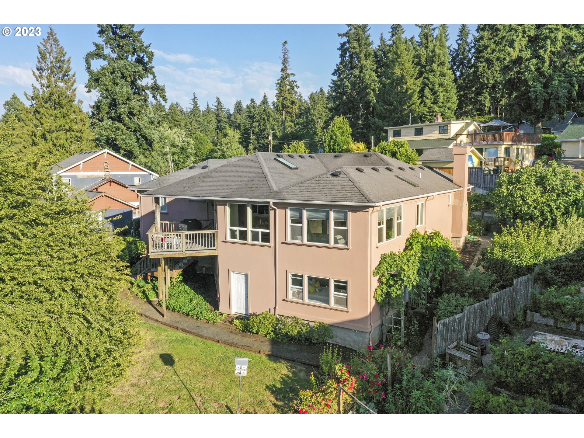 2920 Adams Street Eugene, OR 97405 - Photo 36 of 38 a aerial view of a house with a yard