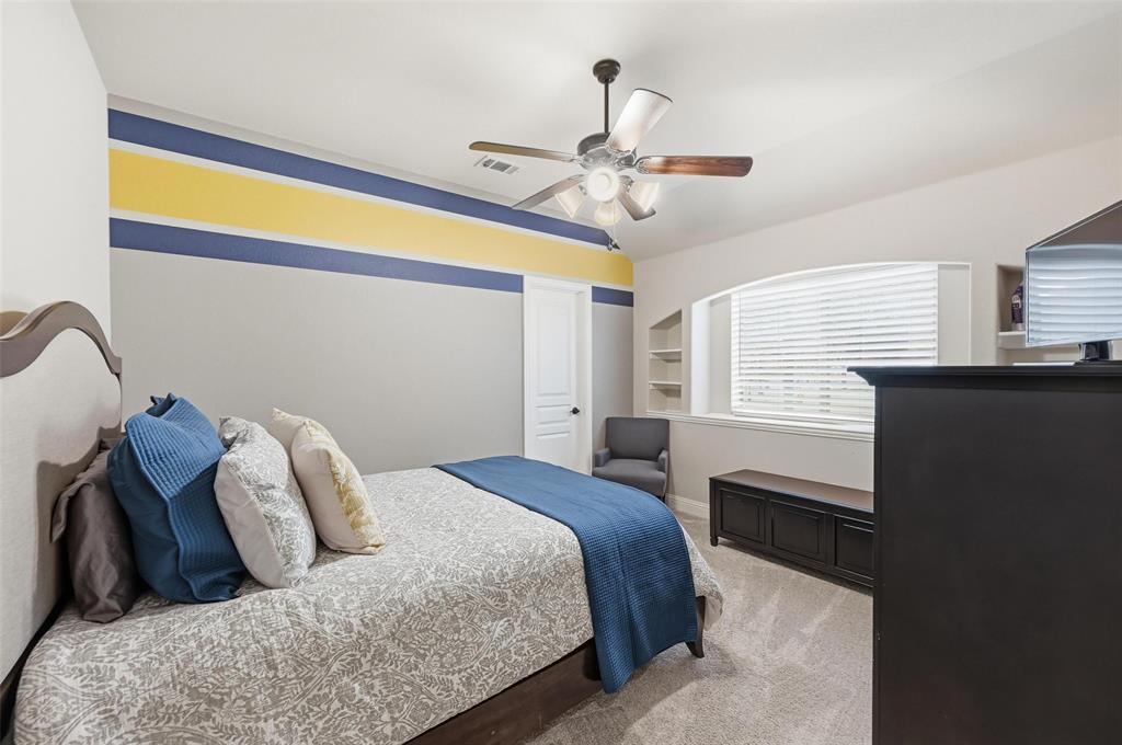 1421 Nighthawk Lane Mansfield, TX 76063 - Photo 20 of 40 a bedroom with a bed and lamps