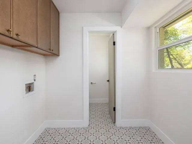 a view of bathroom with window