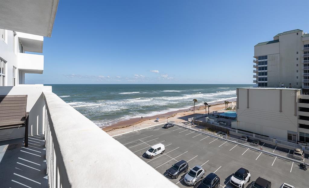 2800 North Atlantic Avenue, Unit 712 Daytona Beach, FL 32118 - Photo 16 of 20 a view of an ocean from a balcony