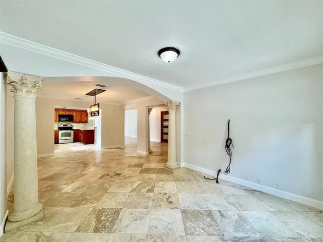 a view of an empty room