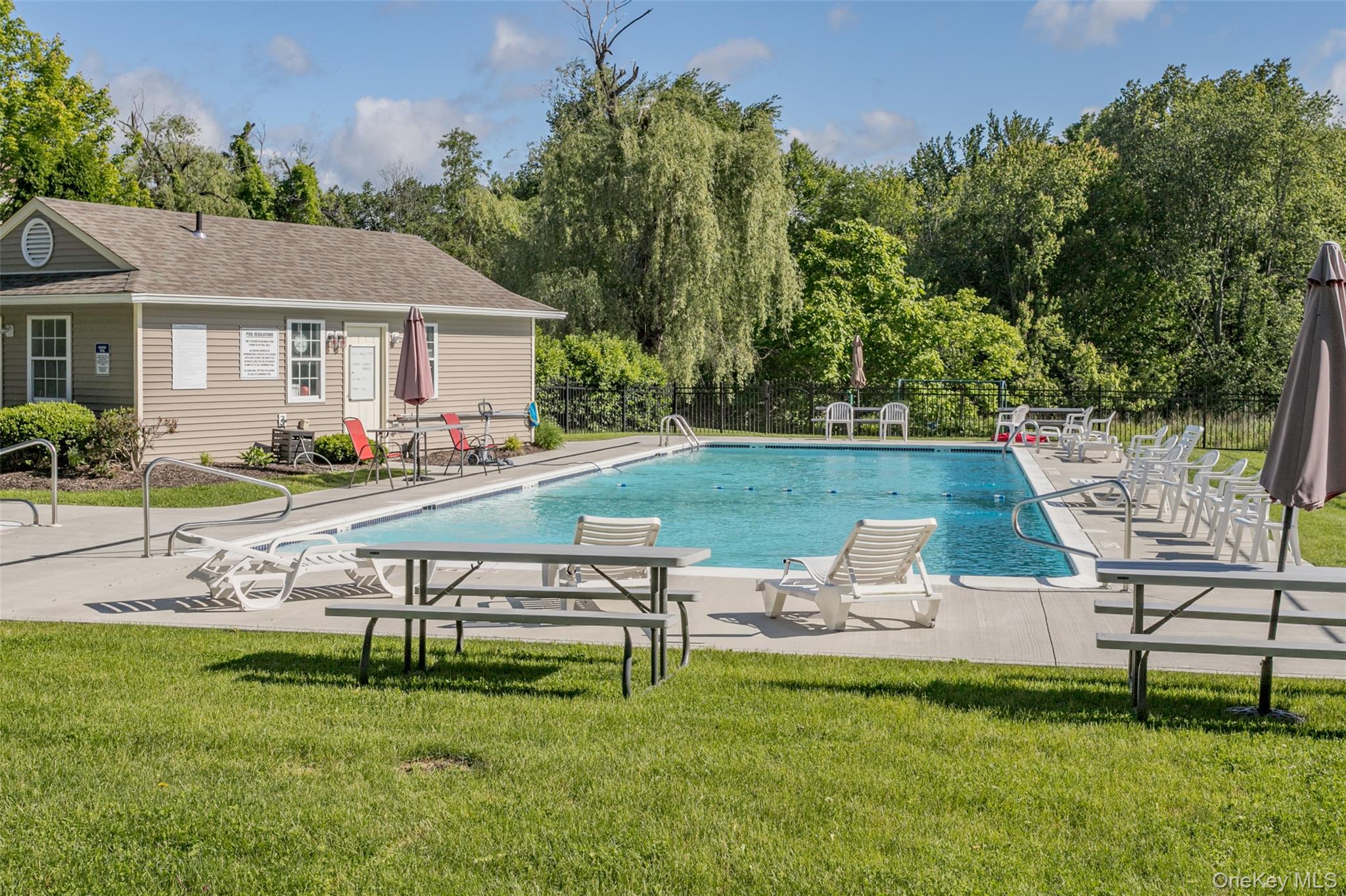 9 Olde Wagon Road Warwick, NY 10990 - Photo 20 of 23 an aerial view of a house with swimming pool garden and patio