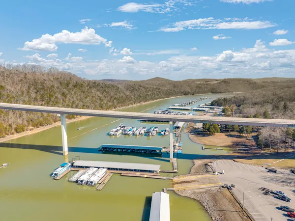 a view of a swimming pool with an ocean view