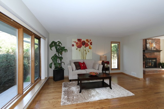 413 West Willow Road Prospect Heights, IL 60070 - Photo 3 of 20 a living room with furniture and a potted plant