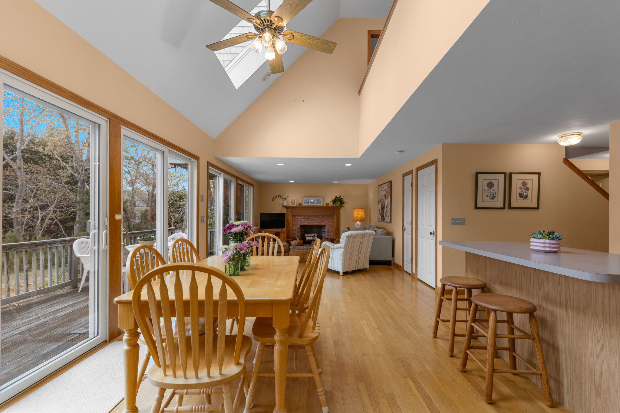 285 Blue Heron Road Wellfleet, MA 02667 - Photo 2 of 31 a view of a dining room with furniture window and outside view