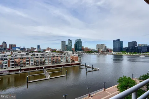 a view of a balcony with city view