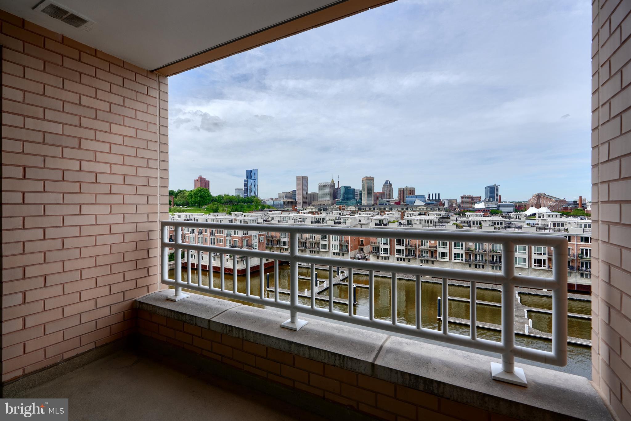 100 Harborview Drive, Unit 609 Baltimore, MD 21230 - Photo 31 of 45 a view of a balcony with city view
