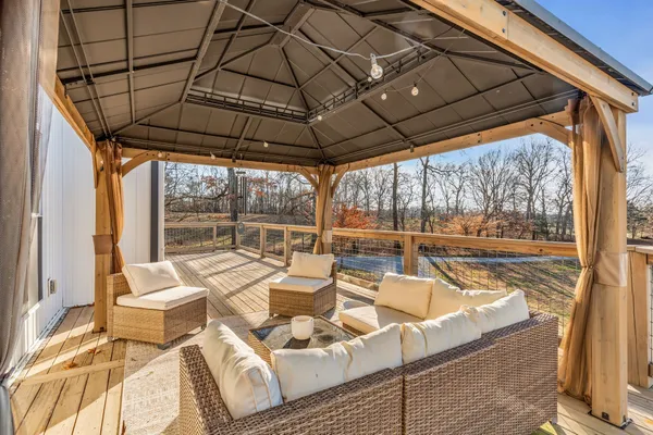 a view of a house with a patio