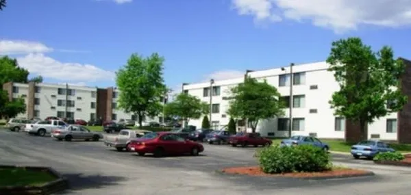 a cars parked in front of a building