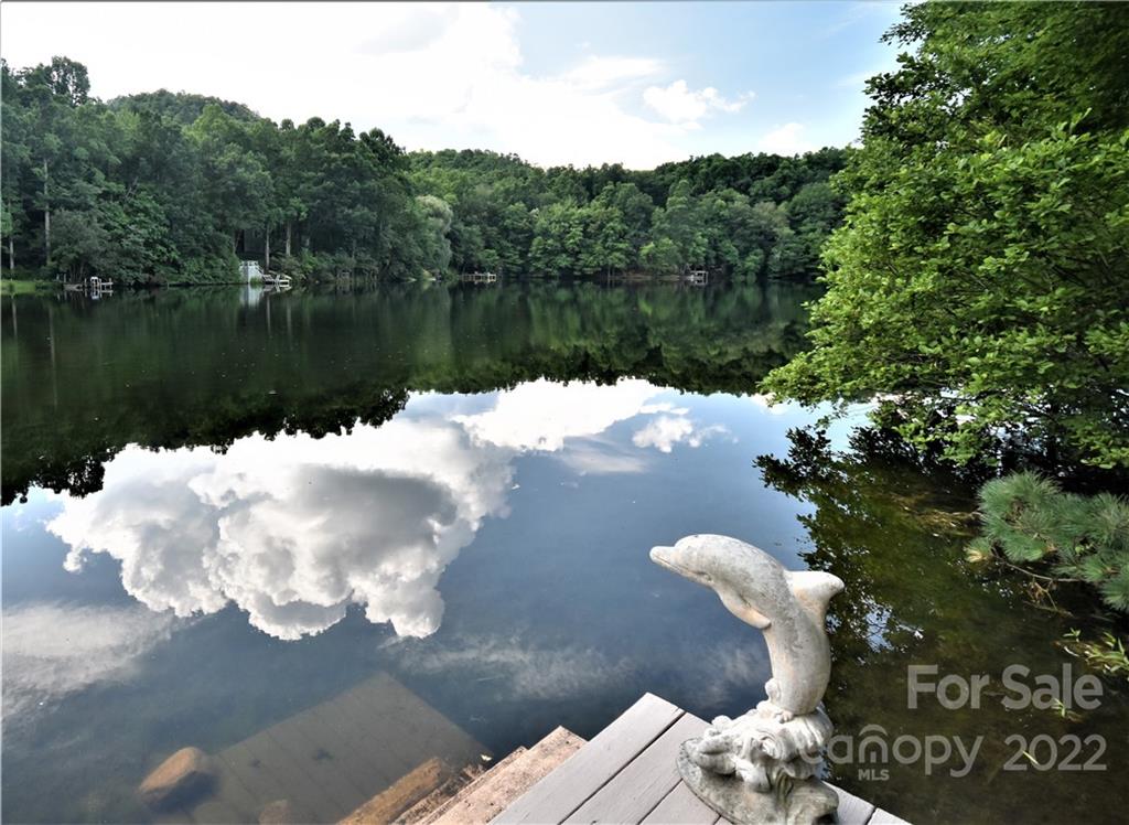 11 Echo Lake Drive Fairview, NC 28730 - Photo 8 of 48 a view of a lake from a balcony