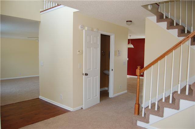 1622 Windriver Road Clarksville, TN 37042 - Photo 8 of 20 Entry Foyer with Wood Floors & Half Bath Downstairs. TO Your Left is the Great Room. On the Second Level is a Cat Walk with a View to Downstairs.