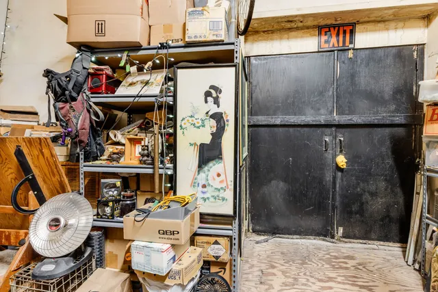 a view of a storage room with a lot of stuff