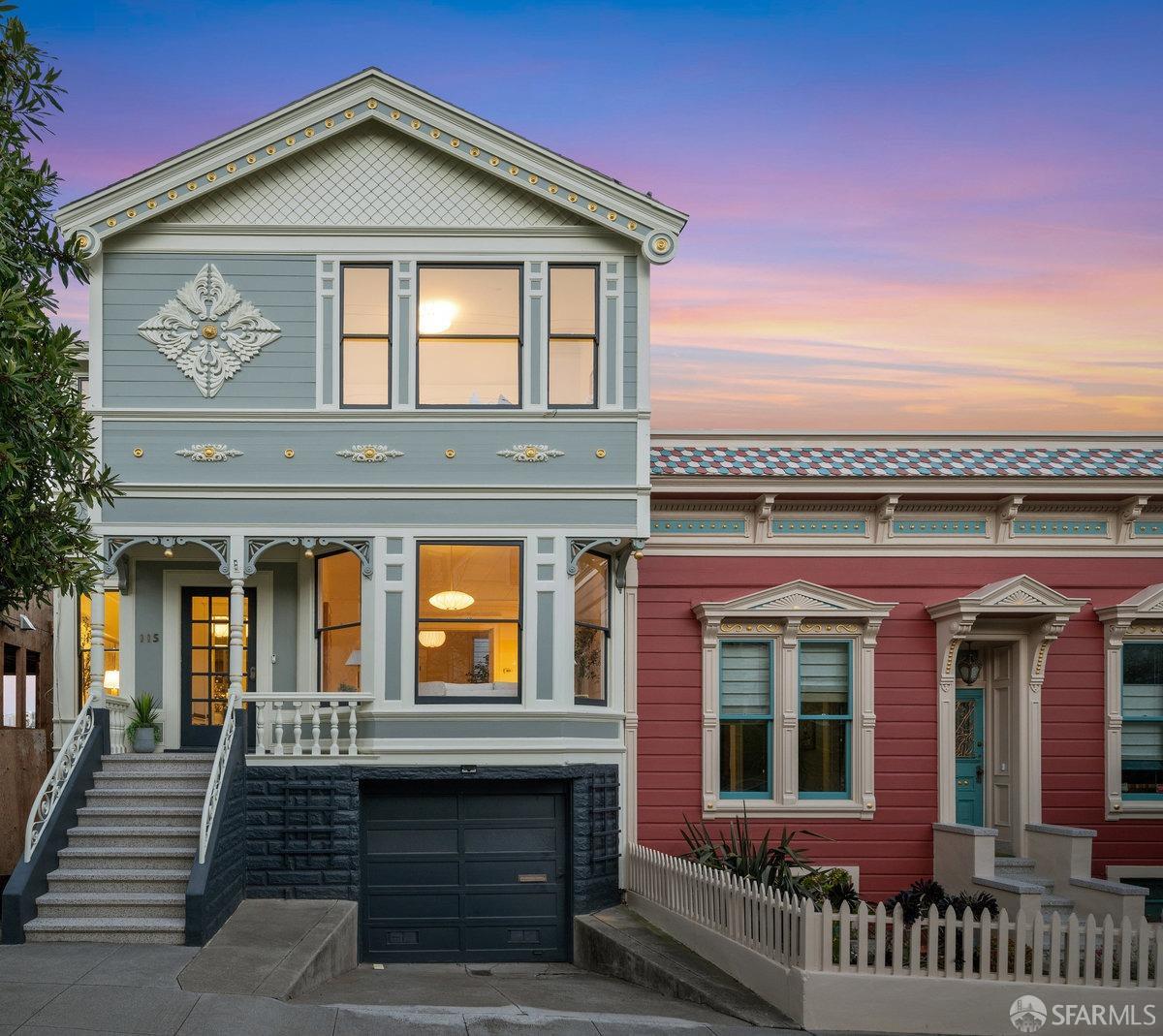 a front view of a house