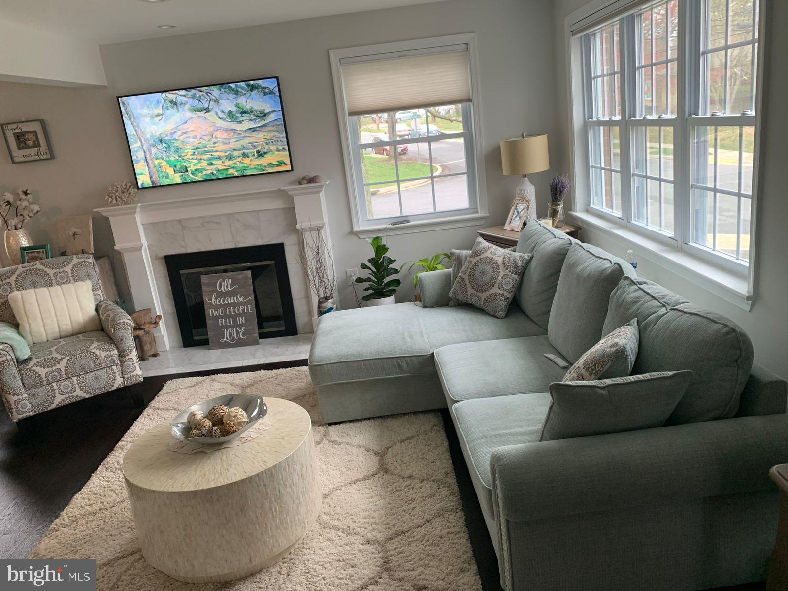 9006 Linton Street Silver Spring, MD 20901 - Photo 5 of 17 a living room with furniture and a fireplace