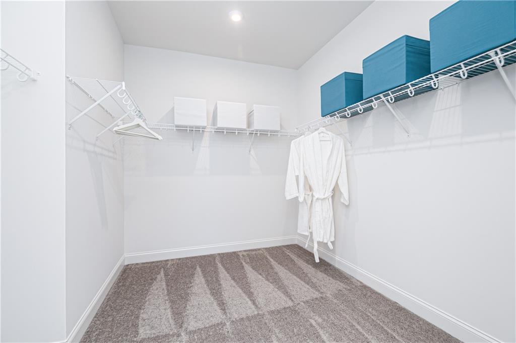 862 Leraes Way Loganville, GA 30052 - Photo 30 of 56 a view of walk in closet with clothes and shoes