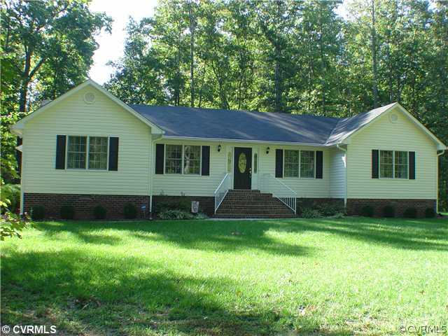 2963 Three Bridge Road Powhatan, VA 23139 - Photo 1 of 12 Exterior Front - Low maintenance Ranch on 2.7 acre