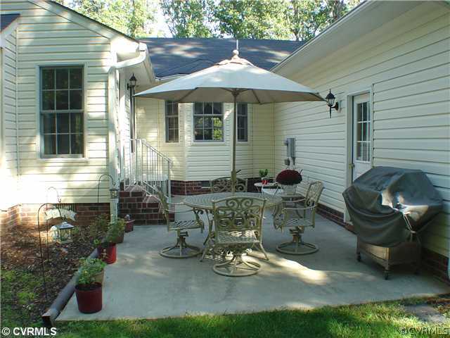 2963 Three Bridge Road Powhatan, VA 23139 - Photo 3 of 12 Exterior Back - Private Patio