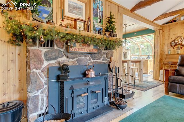 9615 Mountain Road Cascade, CO 80809 - Photo 7 of 31 Wood burning fireplace
so inviting