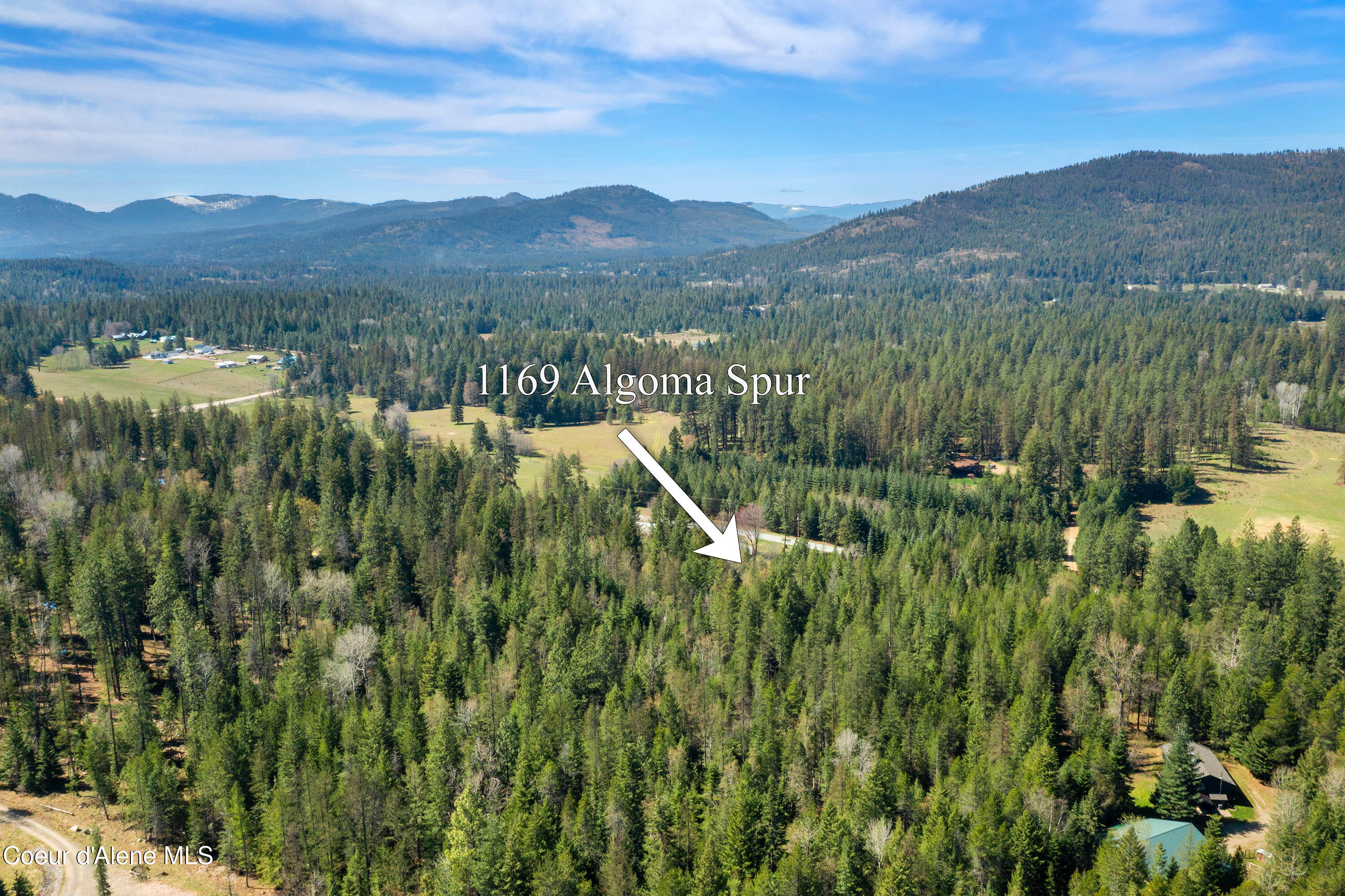 1169 Algoma Spur Road Sagle, ID 83860 - Photo 23 of 41 Aerial Looking West