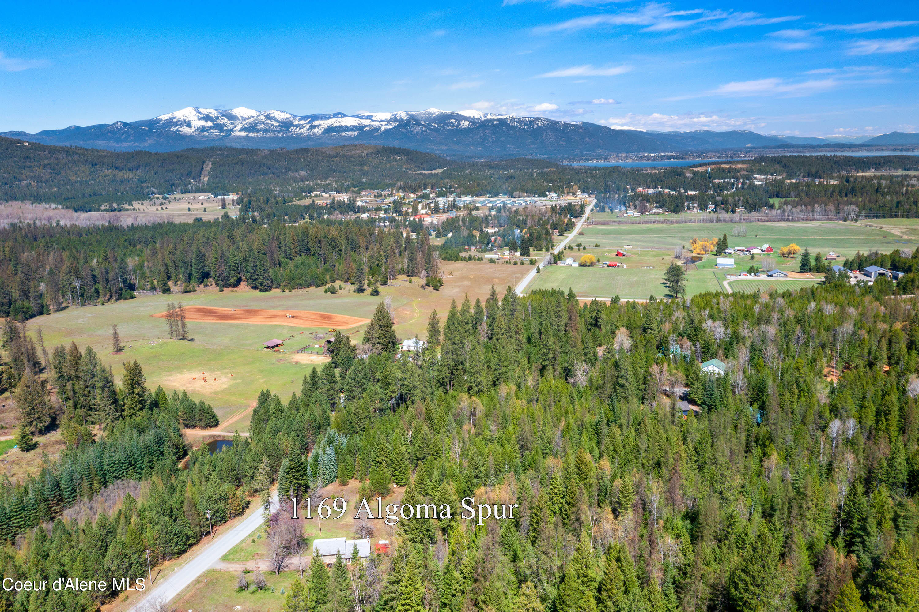 1169 Algoma Spur Road Sagle, ID 83860 - Photo 31 of 41 Aerial Looking North