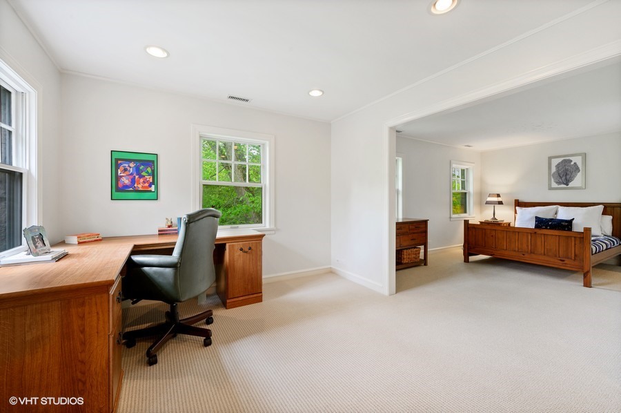 106 Woodley Road Winnetka, IL 60093 - Photo 33 of 44 a view of a workspace with furniture and a window