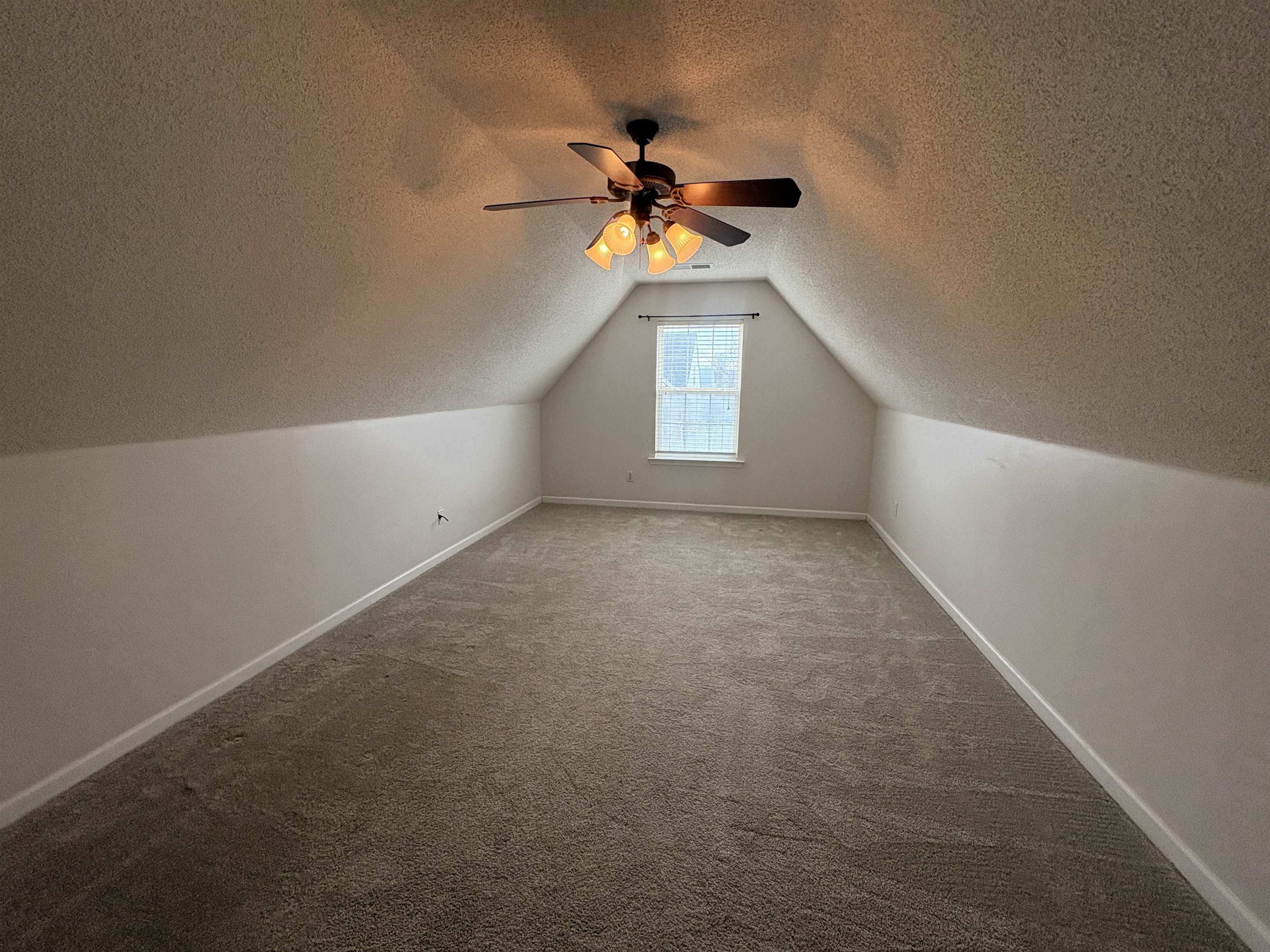 11590 Milton Ridge Cove Arlington, TN 38002 - Photo 24 of 24 Bonus room with a ceiling fan, a textured ceiling, and carpet