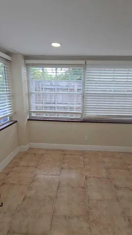 an empty room with toys