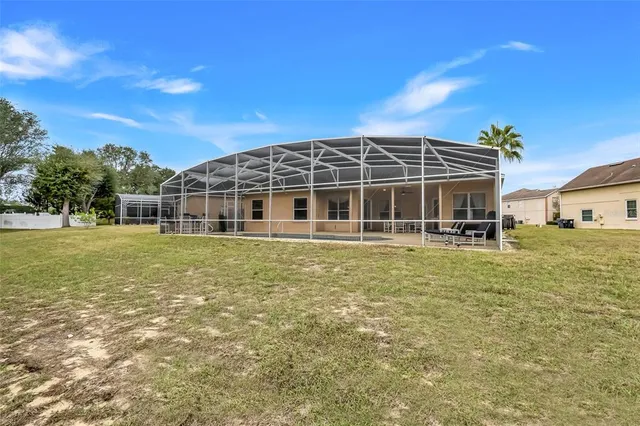 a large house with a big yard