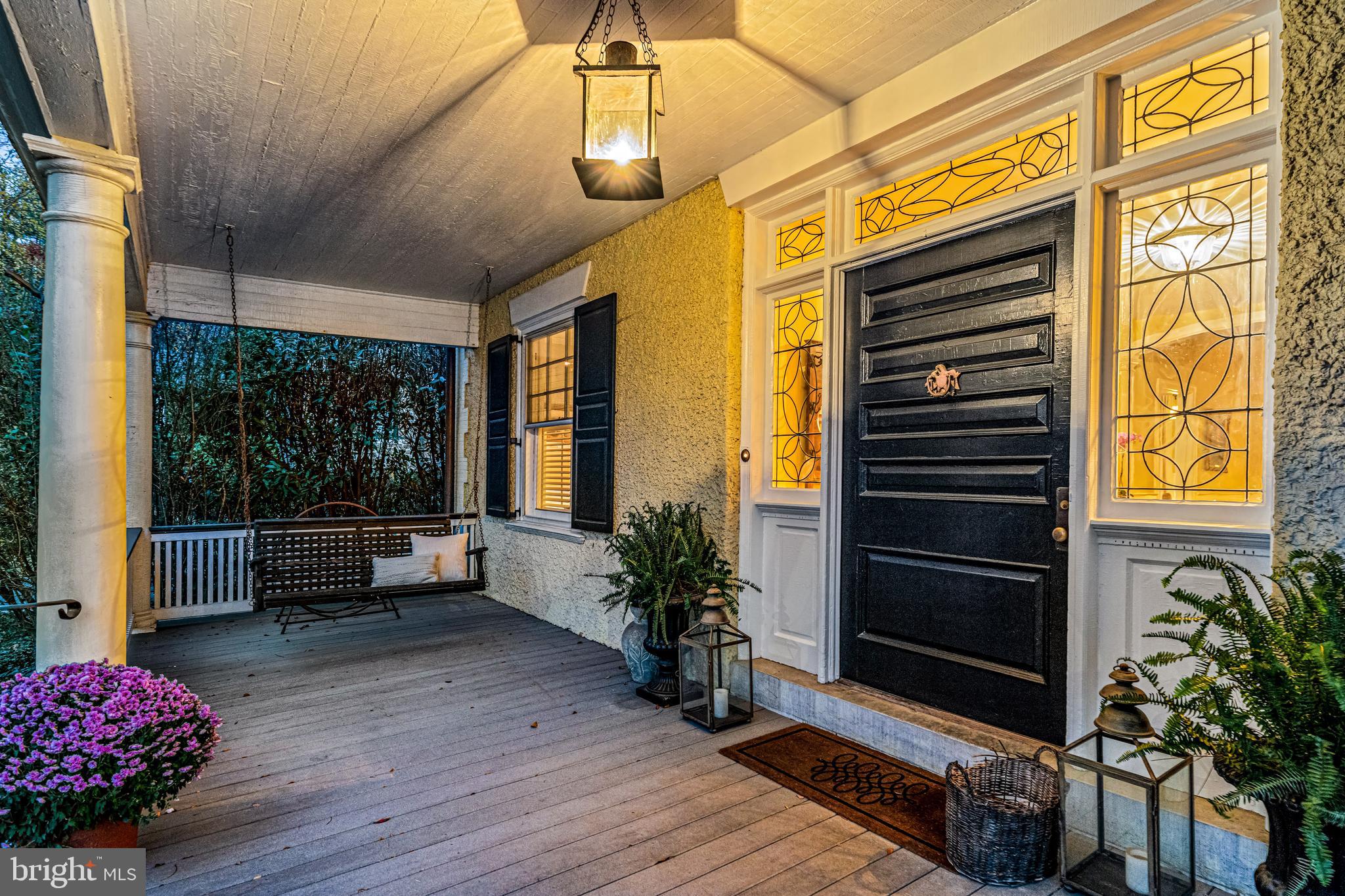 418 St Davids Road Wayne, PA 19087 - Photo 4 of 18 Stately front door & porch swing