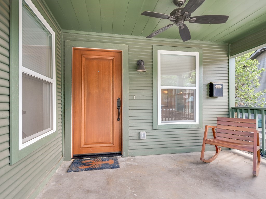 1313 Garden Street Austin, TX 78702 - Photo 3 of 23 a view of front door with outdoor space