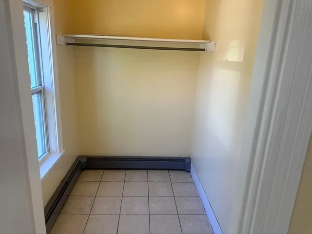 a view of a room with empty racks