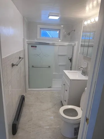 a bathroom with a sink and a toilet