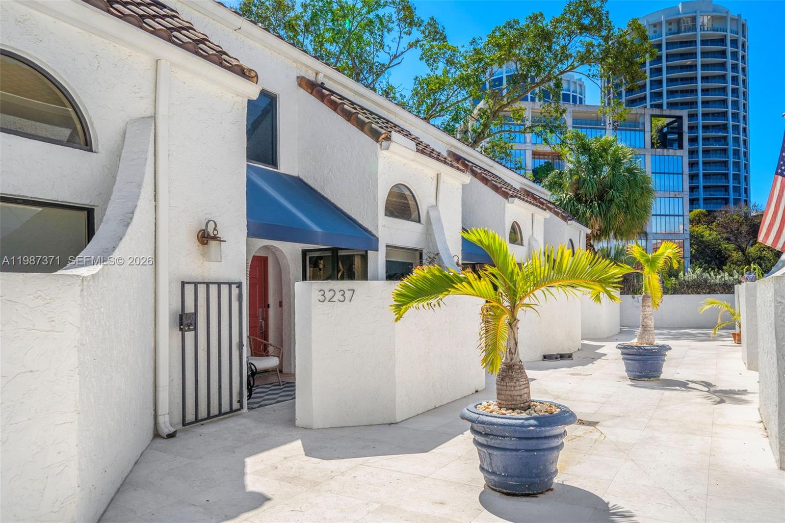 a view of a potted plants with sky view