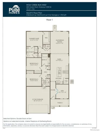 $439,990 | 2737 Mosker Street, Strasburg, CO 80136