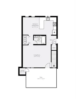 a picture of a bench in a room