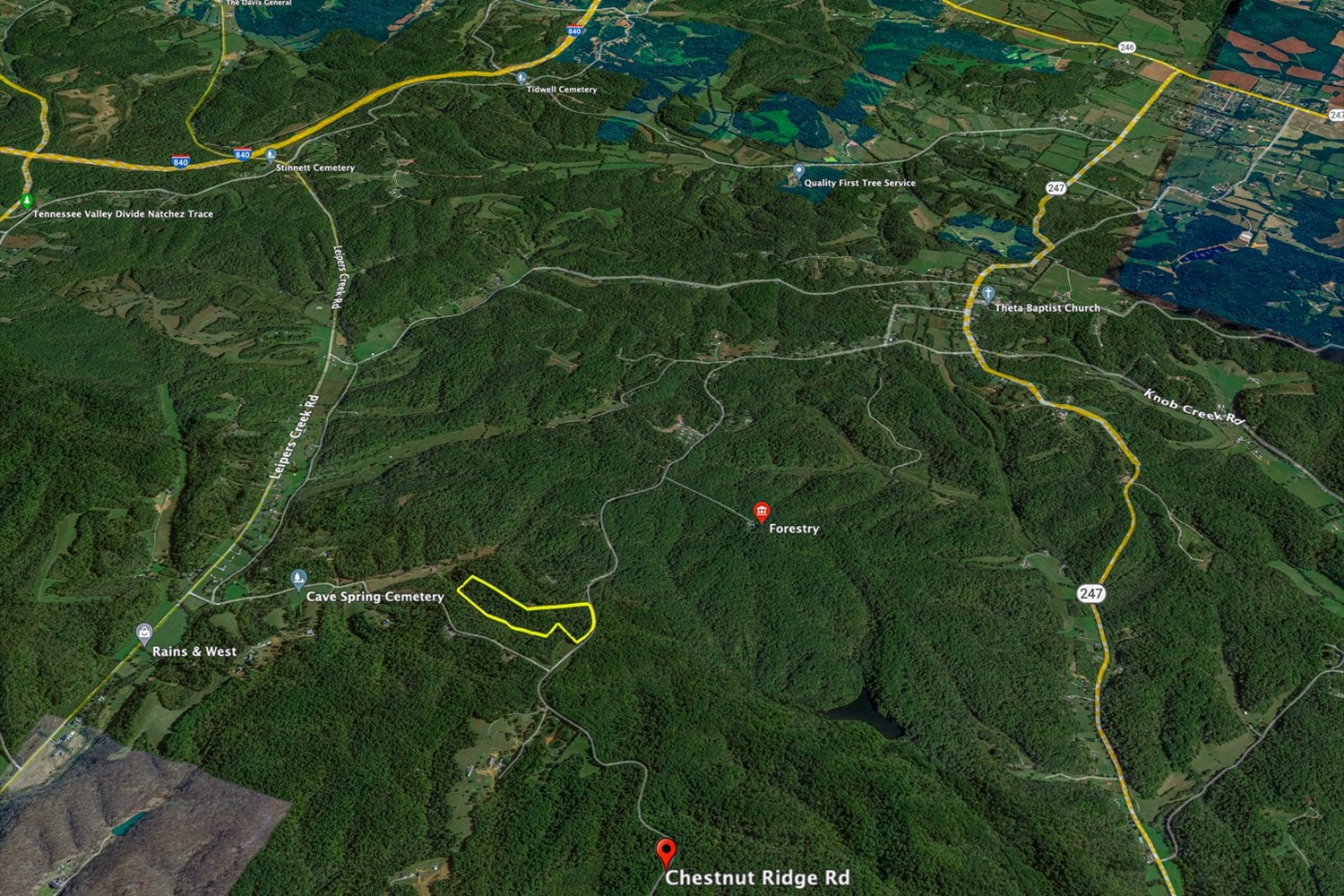 0 Chestnut Ridge Road Columbia, TN 38401 - Photo 33 of 35 a backyard of a house