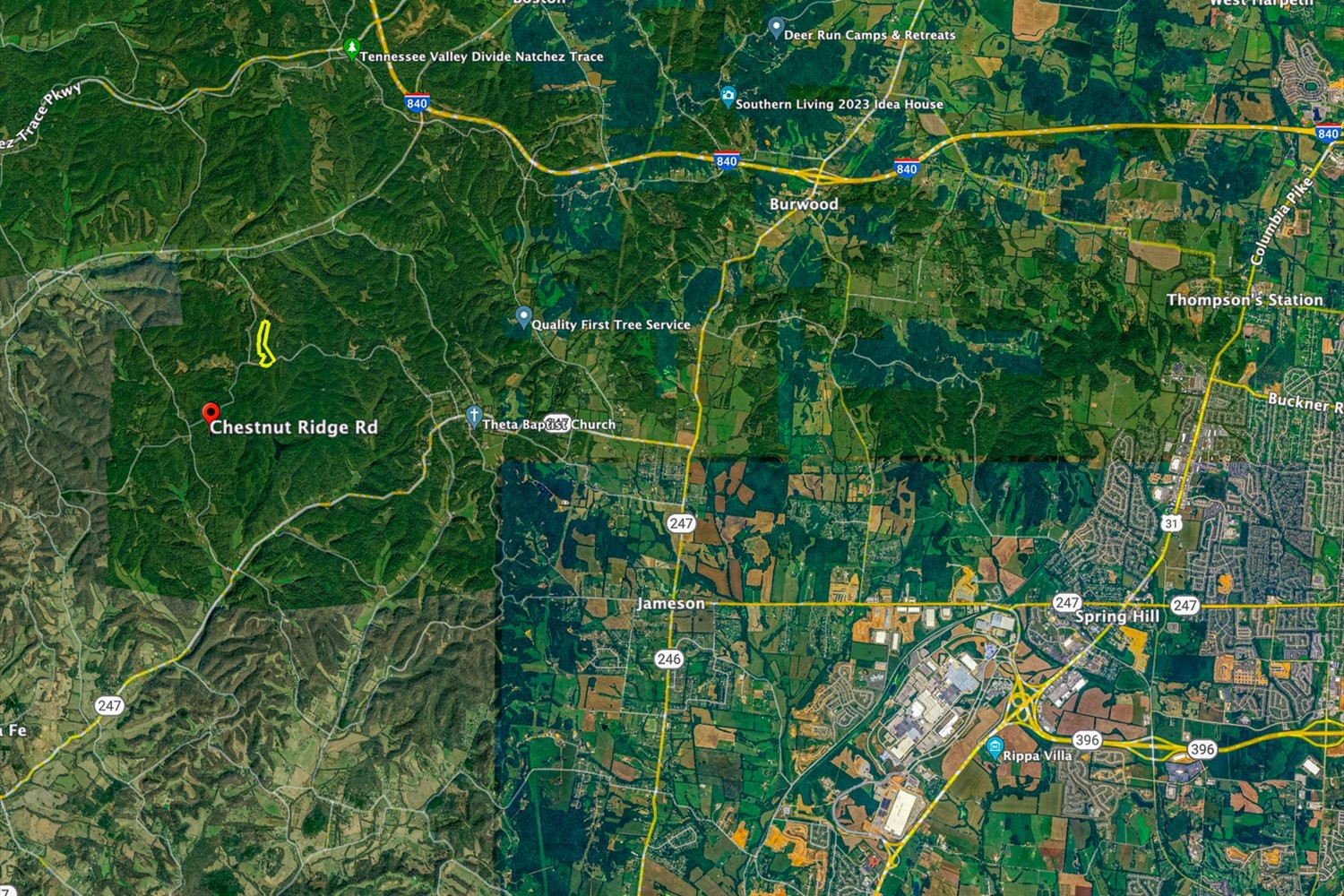 0 Chestnut Ridge Road Columbia, TN 38401 - Photo 35 of 35 a view of a yard