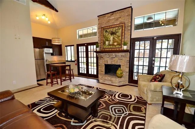 a house view with a outdoor space