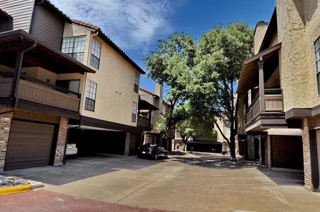 a view of a building with a outdoor space