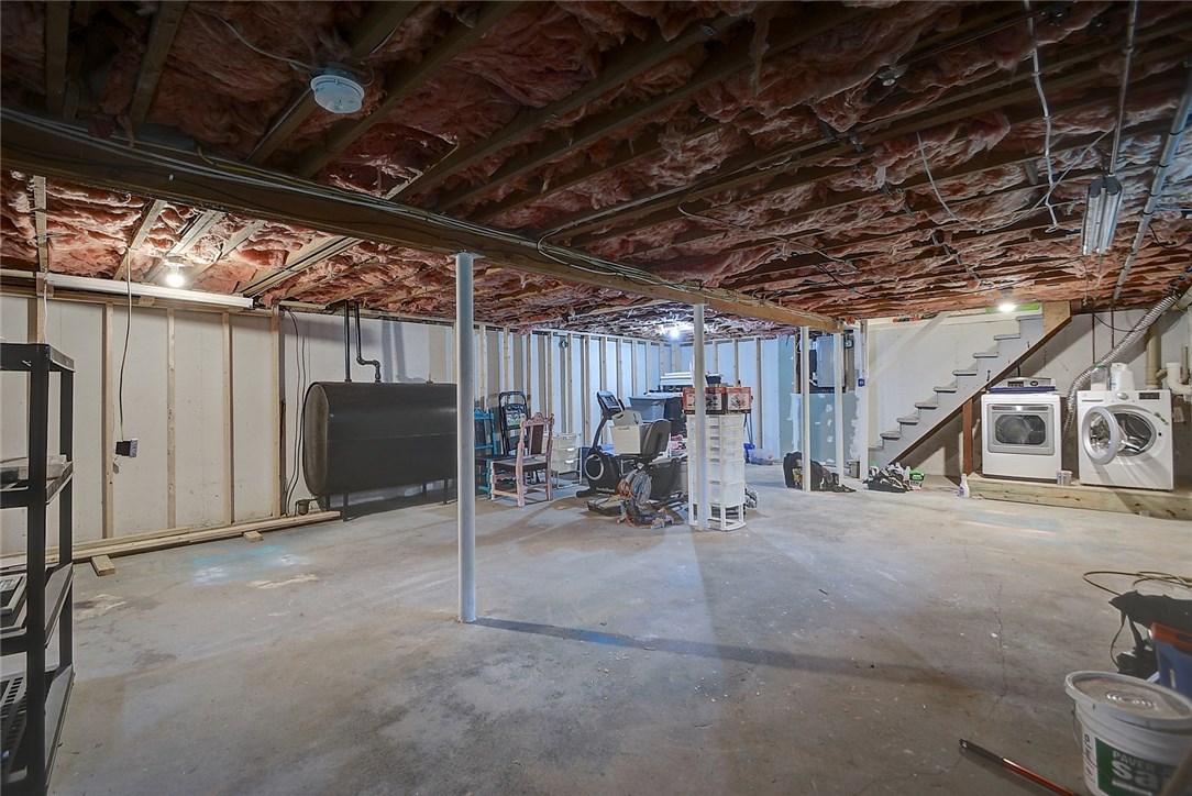 420 Gardiner Road Richmond, RI 02892 - Photo 22 of 33 Basement with washer & dryer