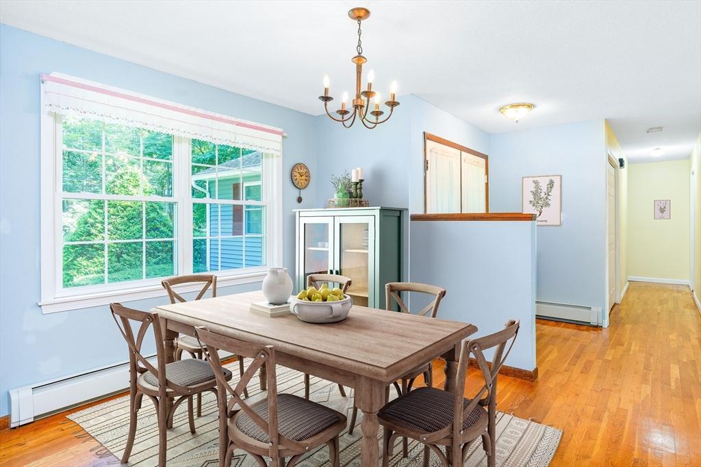 135 Blake Corner Road Phillipston, MA 01331 - Photo 8 of 42 a view of a dining room with furniture window and wooden floor