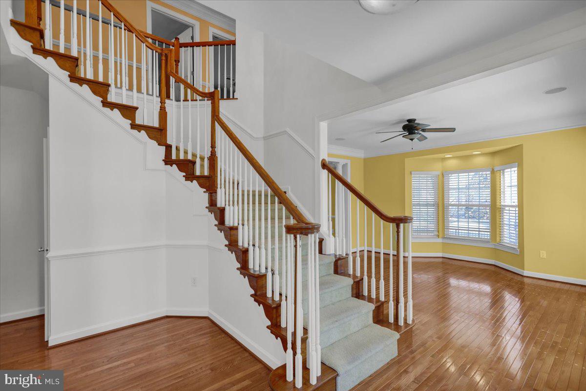 12 Hidden Brook Way Reading, PA 19608 - Photo 13 of 23 a view of staircase with wooden floor and a chandelier